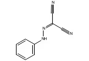 PHENYLCARBONOHYDRAZONOYL DICYANIDE structure, CAS 306-18-3