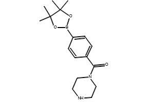 PIPERAZIN-1-YL(4-(4,4,5,5-TETRAMETHYL-1,3,2-DIOXABOROLAN-2-YL)PHENYL)METHANONE structure, CAS 864754-07-4