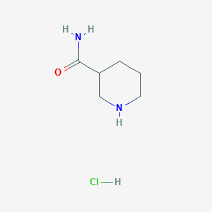 PIPERIDINE-3-CARBOXAMIDE HYDROCHLORIDE structure, CAS 1019852-04-0