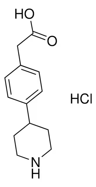 PIPERIDINE-4-YL-ACETIC ACID structure, CAS 73451-84-6