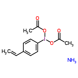POLYSTYRENE SUPPORTED IODOBENZENE DIACETATE structure, CAS 36290-94-5
