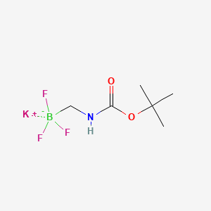 POTASSIUM (((TERT-BUTOXYCARBONYL)AMINO)METHYL)TRIFLUOROBORATE structure, CAS 1314538-55-0