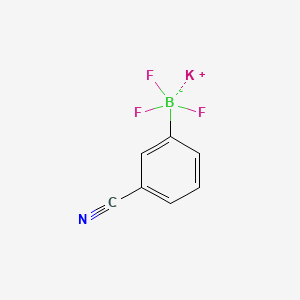POTASSIUM (3-CYANOPHENYL)TRIFLUOROBORATE structure, CAS 850623-46-0