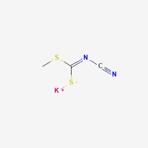 POTASSIUM (Z)-METHYL CYANOCARBONIMIDODITHIOATE structure, CAS 10191-61-4