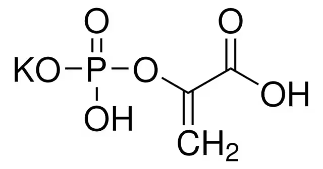 POTASSIUM 1-CARBOXYVINYL HYDROGENPHOSPHATE structure, CAS 4265-07-0