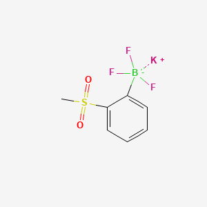 POTASSIUM TRIFLUORO(2-(METHYLSULFONYL)PHENYL)BORATE structure, CAS 850623-65-3