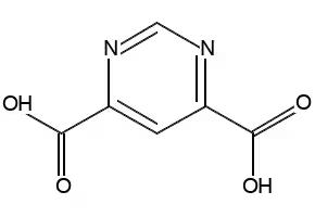 PYRIMIDINE-4,6-DICARBOXYLIC ACID structure, CAS 16490-02-1