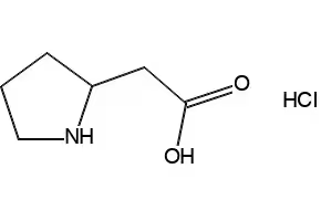 PYRROLIDIN-2-YL-ACETIC ACID HYDROCHLORIDE structure, CAS 71985-79-0