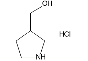 PYRROLIDIN-3-YLMETHANOL HYDROCHLORIDE structure, CAS 644971-22-2