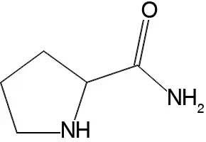 PYRROLIDINE-2-CARBOXAMIDE structure, CAS 2812-47-7