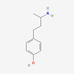 RAC-4-(3-AMINOBUTYL)PHENOL structure, CAS 52846-75-0