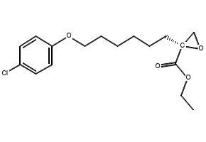 SODIUM (S)-2-(6-(4-CHLOROPHENOXY)HEXYL)OXIRANE-2-CARBOXYLATE structure, CAS 828934-43-6