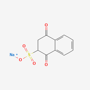 SODIUM 1,4-DIOXO-1,2,3,4-TETRAHYDRONAPHTHALENE- 2-SULFONATE structure, CAS 7110-75-0