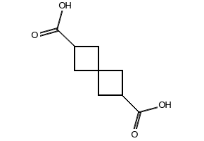SPIRO[3.3]HEPTANE-2,6-DICARBOXYLIC ACID structure, CAS 3057-91-8