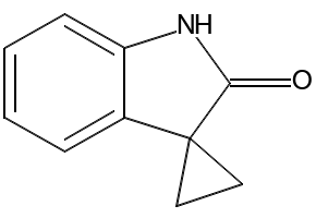 SPIRO[CYCLOPROPANE-1,3'-INDOLIN]-2'-ONE structure, CAS 13861-75-1