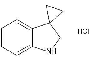 SPIRO[CYCLOPROPANE-1,3'-INDOLINE] structure, CAS 174-66-3