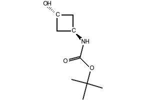 TERT-BUTYL ((1R,3R)-3-HYDROXYCYCLOBUTYL)CARBAMATE structure, CAS 389890-42-0