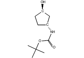 TERT-BUTYL ((1R,3R)-3-HYDROXYCYCLOPENTYL)CARBAMATE structure, CAS 207729-04-2