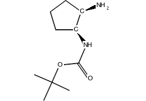 TERT-BUTYL ((1S,2R)-2-AMINOCYCLOPENTYL)CARBAMATE structure, CAS 445479-01-6