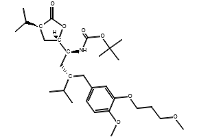 TERT-BUTYL ((2S,4S)-4-(4-METHOXY-3-(3-METHOXYPROPOXY)BENZYL)-5-METHYL-1-OXOHEXAN-2-YL)CARBAMATE structure, CAS 172900-83-3