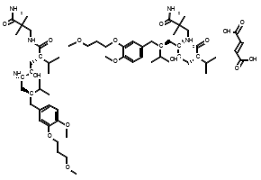 TERT-BUTYL ((3S,5S,6S,8S)-8-((3-AMINO-2,2-DIMETHYL-3-OXOPROPYL)CARBAMOYL)-6-HYDROXY-3-(4-METHOXY-3-(3-METHOXYPROPOXY)BENZYL)-2,9-DIMETHYLDECAN-5-YL)CARBAMATE structure, CAS 173338-07-3