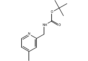 TERT-BUTYL ((4-METHYLPYRIDIN-2-YL)METHYL)CARBAMATE structure, CAS 1330755-53-7