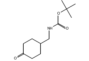 TERT-BUTYL ((4-OXOCYCLOHEXYL)METHYL)CARBAMATE structure, CAS 809273-70-9