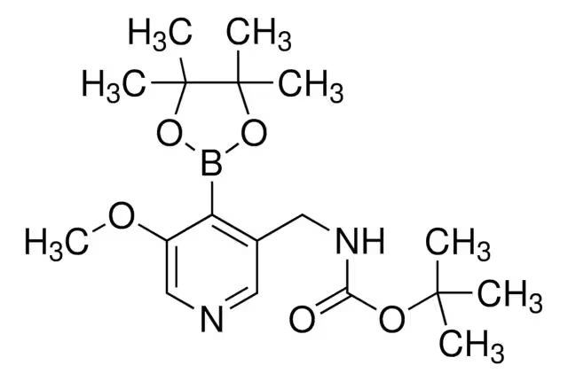 TERT-BUTYL ((5-METHOXY-4-(4,4,5,5-TETRAMETHYL-1,3,2-DIOXABOROLAN-2-YL)PYRIDIN-3-YL)METHYL)CARBAMATE structure, CAS 1247726-98-2