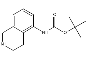 TERT-BUTYL (1,2,3,4-TETRAHYDROISOQUINOLIN-5-YL)CARBAMATE structure, CAS 887591-04-0
