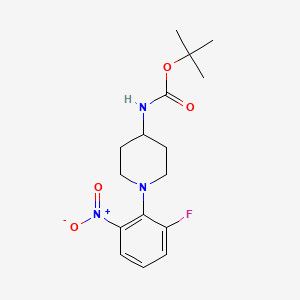 TERT-BUTYL (1-(2-FLUORO-6-NITROPHENYL)PIPERIDIN-4-YL)CARBAMATE structure, CAS 1233951-67-1