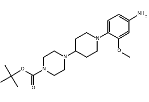 TERT-BUTYL (1-(4-AMINO-2-FLUOROPHENYL)PIPERIDIN-4-YL)CARBAMATE structure, CAS 1000053-23-5