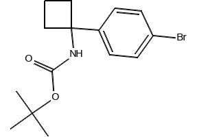 TERT-BUTYL (1-(4-BROMOPHENYL)CYCLOBUTYL)CARBAMATE structure, CAS 1032350-06-3