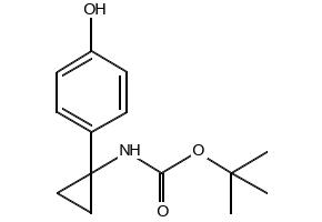 TERT-BUTYL (1-(4-FLUOROPHENYL)CYCLOPROPYL)CARBAMATE structure, CAS 1255574-58-3