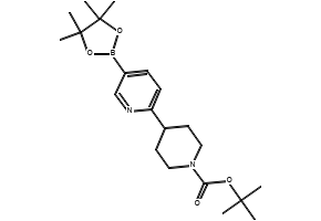 TERT-BUTYL (1-(5-(4,4,5,5-TETRAMETHYL-1,3,2-DIOXABOROLAN-2-YL)PYRIDIN-2-YL)PIPERIDIN-4-YL)CARBAMATE structure, CAS 1042917-44-1