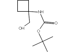TERT-BUTYL (1-(HYDROXYMETHYL)CYCLOBUTYL)CARBAMATE structure, CAS 1142211-17-3