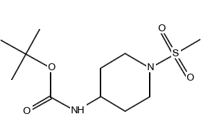 TERT-BUTYL (1-(METHYLSULFONYL)PIPERIDIN-4-YL)CARBAMATE structure, CAS 287953-38-2