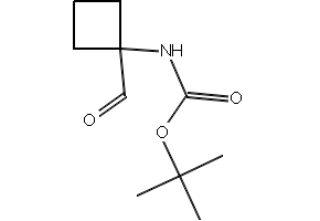 TERT-BUTYL (1-FORMYLCYCLOBUTYL)CARBAMATE structure, CAS 163554-55-0
