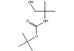 TERT-BUTYL (1-HYDROXY-2-METHYLPROPAN-2-YL)CARBAMATE structure, CAS 102520-97-8