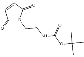 TERT-BUTYL (2-(2,5-DIOXO-2,5-DIHYDRO-1H-PYRROL-1-YL)ETHYL)CARBAMATE structure, CAS 134272-63-2