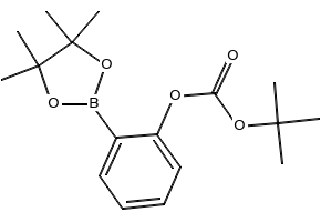 TERT-BUTYL (2-(4,4,5,5-TETRAMETHYL-1,3,2-DIOXABOROLAN-2-YL)PHENYL) CARBONATE structure, CAS 480424-71-3