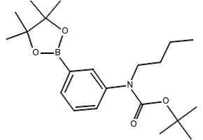 TERT-BUTYL (2-(4,4,5,5-TETRAMETHYL-1,3,2-DIOXABOROLAN-2-YL)PHENYL)CARBAMATE structure, CAS 159624-15-4