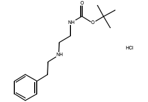 TERT-BUTYL (2-(BENZYLAMINO)ETHYL)CARBAMATE HYDROCHLORIDE structure, CAS 126402-64-0