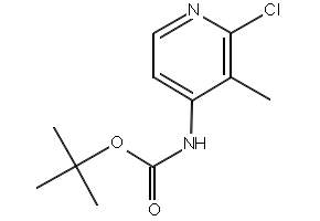 TERT-BUTYL (2-CHLORO-3-METHYLPYRIDIN-4-YL)CARBAMATE structure, CAS 370864-66-7
