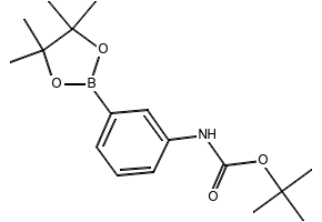 TERT-BUTYL (3-(4,4,5,5-TETRAMETHYL-1,3,2-DIOXABOROLAN-2-YL)PHENYL)CARBAMATE structure, CAS 330793-09-4