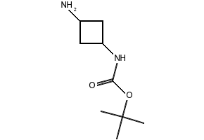 TERT-BUTYL (3-AMINOCYCLOBUTYL)CARBAMATE structure, CAS 1090904-48-5