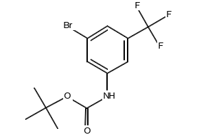 TERT-BUTYL (3-BROMO-5-(TRIFLUOROMETHYL)PHENYL)CARBAMATE structure, CAS 641571-03-1