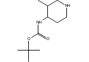 TERT-BUTYL (3-METHYLPIPERIDIN-4-YL)CARBAMATE structure, CAS 866538-96-7