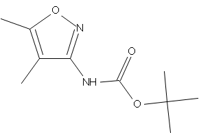 TERT-BUTYL (4,5-DIMETHYLISOXAZOL-3-YL)CARBAMATE structure, CAS 174078-98-9