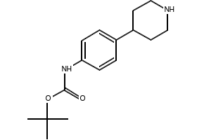 TERT-BUTYL (4-(PIPERIDIN-4-YL)PHENYL)CARBAMATE structure, CAS 887589-58-4