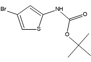 TERT-BUTYL (4-BROMOTHIOPHEN-2-YL)CARBAMATE structure, CAS 868387-45-5